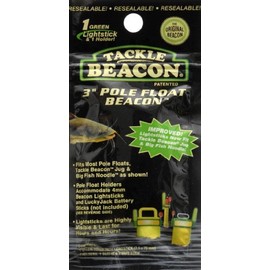 Rod-N-Bobb's Lightstick and Holder Pole Float Beacons, Green, 3-Inch