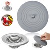 TRAPMATE Kitchen Sink Drain Strainer & Sink Stopper, Revolutionary Stainless