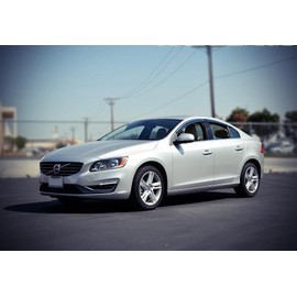 WellVisors Window Visors Wind Deflectors Compatible With Volvo 2011-2017 S60 With Chrome Trim Rain Guards 3-847VO002