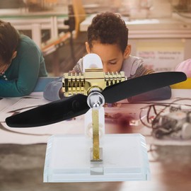Hiraith Hot Air Stirling Motor Model Plane Propeller Science Experiment Teaching Physics Toy