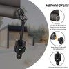 Replacement Bungee End Caps for Coolaroo Shades, Black