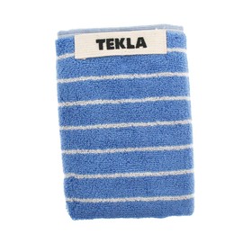 TECLA TERRY TOWELS SRIPED Face Towel, Blue, Clear Blue Stripes TT-CLS, 11.8 x 11.8 inches (30 x 30 mm)