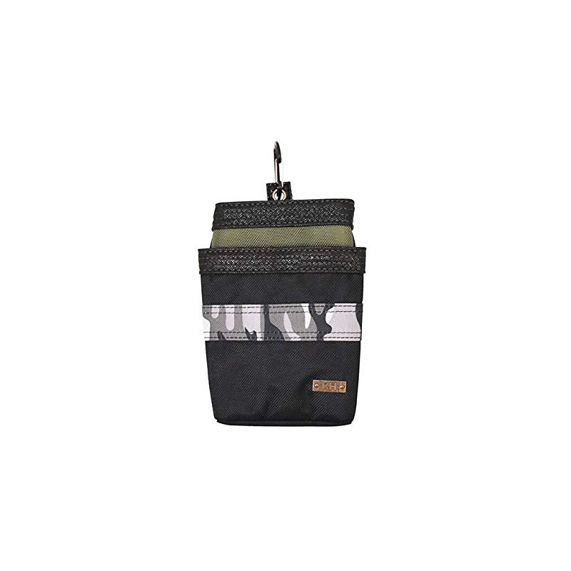 Keiyo Flat Waist Bag, Sakura GEA1699PG, Green, Body: Depth 2.8