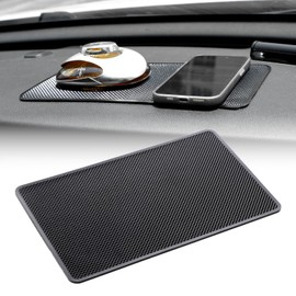 Larrel Antirutschmatte Auto, 27 * 15cm Anti Rutsch Matte für Armaturenbrett PU Fixierkissen Universal Antirutschmatte Grip Enorm Gut für Autodekorationen, Brillen, Handys, Schlüssel