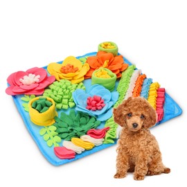 Ankilo Sniffing Rug Dog, Feeding Mat, Sniffing Rug, Washable Training Mat, Sniffing Toy, Interactive Dog Toy, Dog Play Mat for Small Dog Breeds, 39 x 39 cm