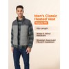 ORORO Men's Lightweight Heated Vest with Battery Pack (Flecking Grey,L)