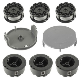 EPLZON Grass Trimmer Line Spool F016800570 Compatible with Bosch UniversalGrassCut 18 18-26 18-260, Grass Trimmer Spools Interchangeable with F016800570 Replacement Spool (6 Thread Spools + 2 Trimmer