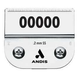 Andis 64740 Ultra Edge Detachable Clipper Blade – Infused with Carbon Steel, Extends Edge Life, Deep Cutting of Bulky Hairs with Closed Cutting Technique – 0.2mm Cut Length, Chrome