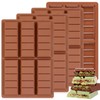 Fimary Chocolate Bar Mold - Non-Stick Chocolate Molds, Food Grade