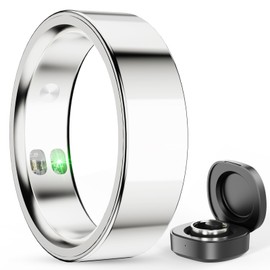 Smart Ring for Men Women - 5ATM Waterproof Health Fitness Tracker with Body Temperature Measurement, Heart Rate, Blood Oxygen, Sleep Monitoring, Step Counting for iOS and Android, No Subscription Fee