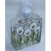 Hand painted White and Yellow Daisy Soap or Lotion Dispenser
