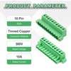 sourcing map 5Set PCB Terminal Block, 300V 10A Male&Female 10