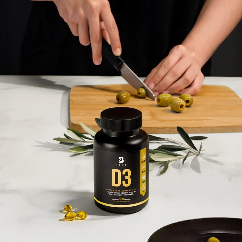 Vitamina D3 5000 Ui 300 Cápsulas B Life