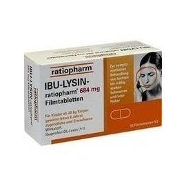 ratiopharm IBU LYSIN 684 mg Film Tablets, Pack of 50