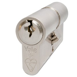 Yale Locks X6 Kitemarked Euro Double Profile Cylinder 40 x 50 (100 mm) Nickle Plated Visi