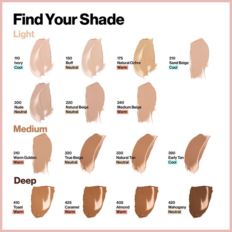 Revlon ColorStay Full Cover Foundation, Warm Golden, 1.0 Fluid Ounce