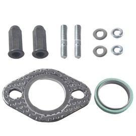1 Set Muffler and Gasket Assembly Kit for GY6 GMB139 Engine 50cc 70cc 90cc 110cc 125cc 150cc Exhaust Bolt and Gasket Kit for Scooters ATVs Go Karts Moped Quad Engine