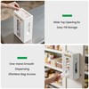 Libreshine Extra Large White Bamboo Grocery Bag Holder for Plastic