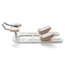 High Quality Home Spinal Twist Machine for Abdominal Crunches Waist Slimming Leg Extension WorkoutsColour: White Color, Size: 1240*455*320mm