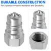 Cplbrb 1/2" Ag ISO 7241-B Hydraulic Quick Connect Couplers with