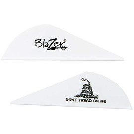 Bohning Blazer Vanes Don't Tread On Me 2" - White (100 Pack)