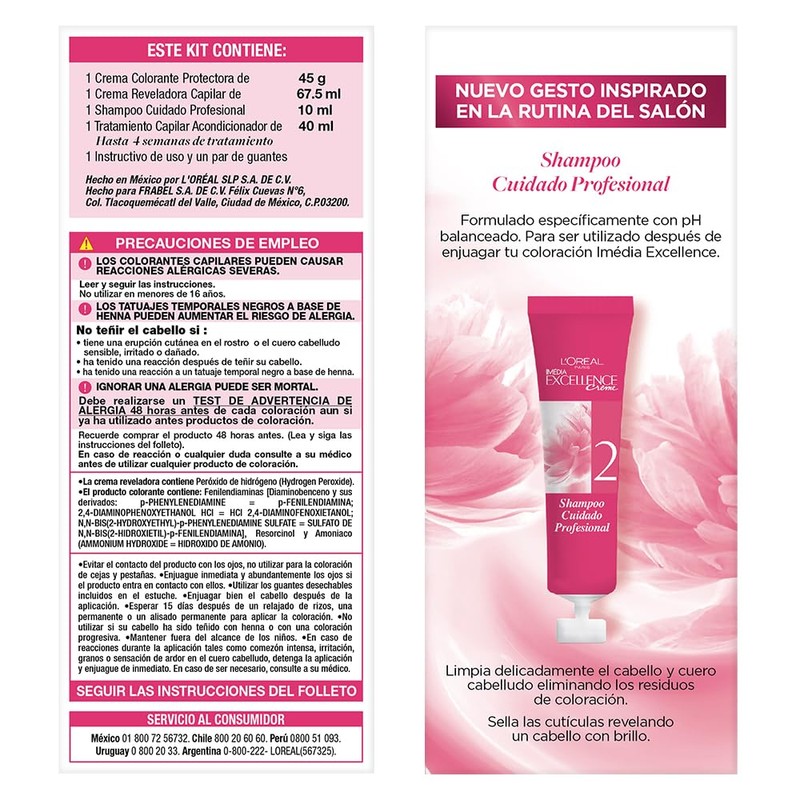 Tinte de Cabello Excellence Creme de L'Oréal Paris Tono 4