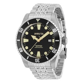 Invicta Pro Diver Men 44mm Stainless Steel Steel Black dial NH35A Automatic