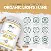 Organic Lions Mane Supplement 1500mg - 180 Vegan Capsules -