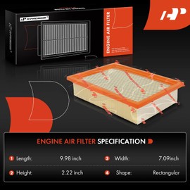 A-Premium 2-PC Engine Air Filter Compatible with Ford Escape 2001-2012, Taurus 2000-2007 & Mercury Mariner 2005-2011, Sable 2000-2005 & Mazda Tribute 2001-2011
