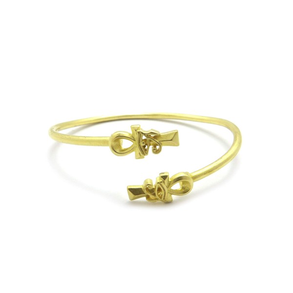 Egyptian Pyramid, Queen Nefertiti, Fist Piece 100% Solid Brass Cuff