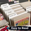 Comic Book Dividers with Tabs – 50 Pack, Archival Thick