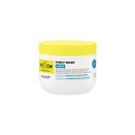 YELLOW PROFESSIONAL CURLS CURLY MASK 300 ml Mascarilla nutritiva efecto anticrespo para cabello ondulado, rizado y afro POTENCIADO CON BAOBAB OIL