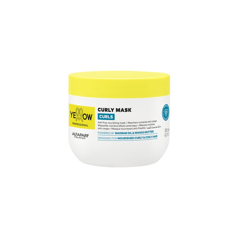 YELLOW PROFESSIONAL CURLS CURLY MASK 300 ml Mascarilla nutritiva efecto