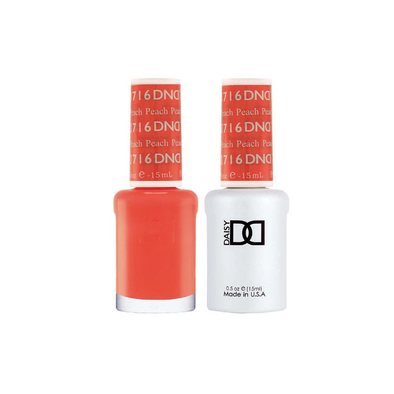 DND DUO Matching Gel & Lacquer #716 - Peach