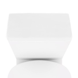 AZHCHKE Stretch Velvet Toilet Tank Lid Cover for Bathroom Super Soft Toilet Tank Cover Luxury Velvet Plush, with Elastic Bottom, Machine Wash, White