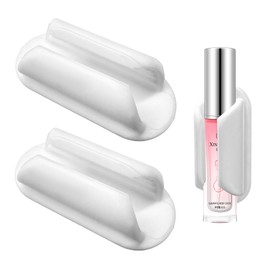 FSTURIOS 2 PCS Car Lip Balm Holder, No Melt Silicone Car Chapstick Holder, Cute Vehicle Essential Lip Balm Storage Organizer Decor for Girl Women, Fun Aesthetic Car Accessories (White)