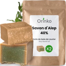 2 x Original Aleppo Soap Set 60% Olive Oil / 40% Laurel Oil (Made in Turkey)