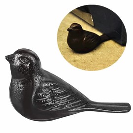 EatingBiting Cast Iron Bird Floor Stop Heavy Duty Door Stopper, Door Stop Wedge to Stop Bedroom Bath and Exterior Doors Vintage Iron All Floor Surfaces for Home Office Commercial Industrial