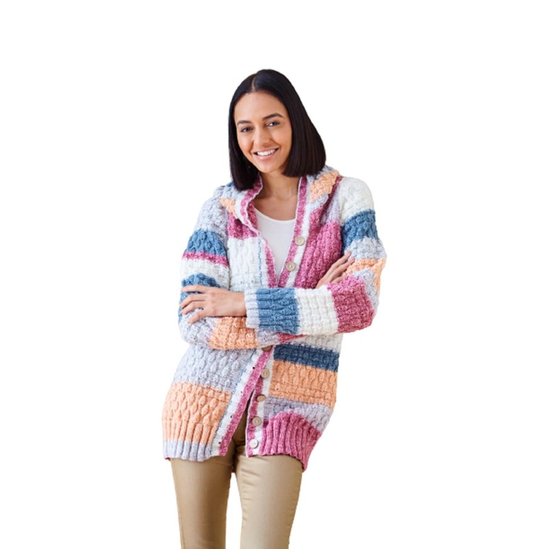 King Cole Ladies Double Knit DK Knitting Pattern Hoodie &