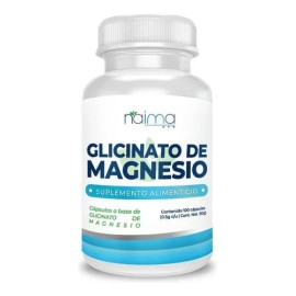 Glicinato De Magnesio 500mg - 100 Cápsulas Por Frasco Sabor Sin Sabor