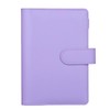 HAUTOCO PU Leather A6 Budget Binder Cover, Refillable 6 Ring