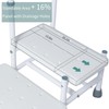 2 Step Stool with Handle for Elderly, Bed Steps for