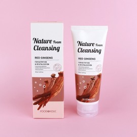 Foodaholic Nature Foam Cleansing 150ml / Red Ginseng / 푸드어홀릭 네이처 폼 클렌징 150ml  홍삼
