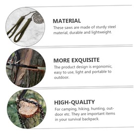 GANAZONO 1pc Portable Effort Saving Cutting for Camping Durable Rope Chain Lightweight Hand Tool for Cutting for Outdoor Survival Activities