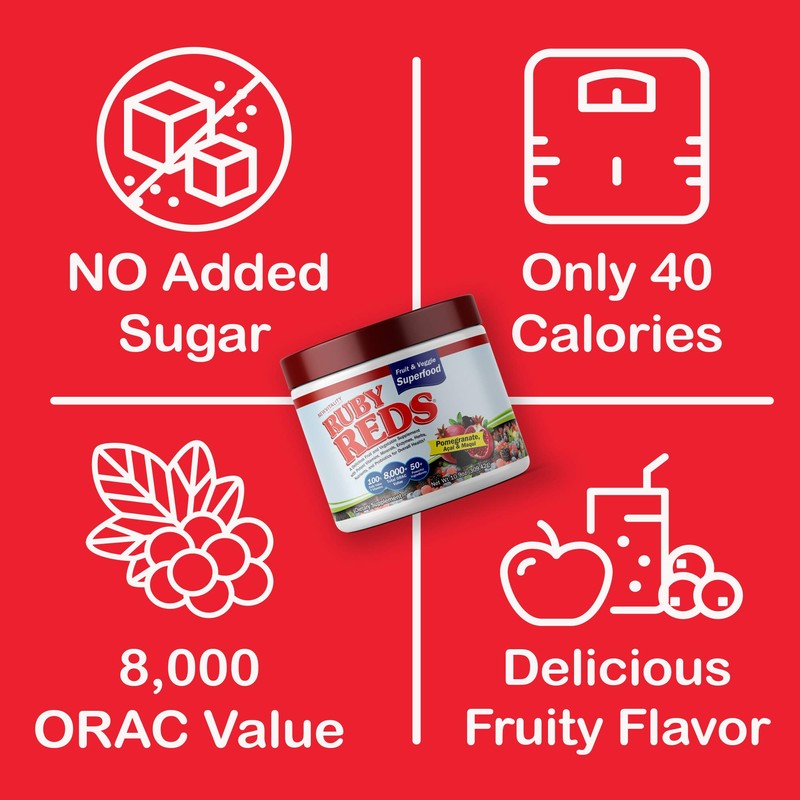 Ruby Reds | Delicious Reds Powder Fruit & Vegetable Supplement