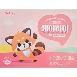 K-Hi Peach Flavor Vitamin K Vitamin D Calcium 2g 15 packs 3 packs / 케이하이 복숭아맛 비타민K 비타민 D 칼슘 2g 15포 3개입