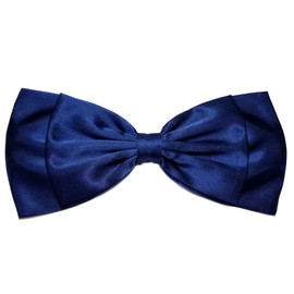 Alice in Wonderland Inspired Double Layered Hair Bow (Alligator Clip, Sapphire Blue)