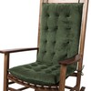 FlyGulls Rocking Chair Cushions Indoor Velvet Chair Pads High Back