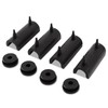 WOWTK Hard Saddlebag Rubber Grommets & Support Cushions Mounts for