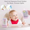 MOMUSE Dual-Lid Squeeze Pouch Holder for Food Pouches & Drink